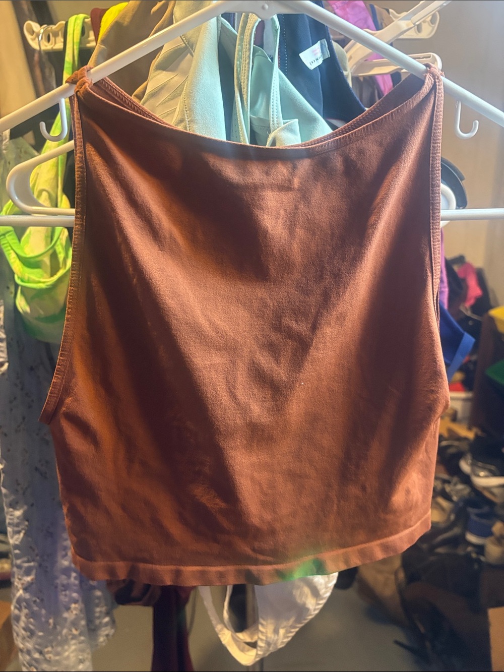 Intimately Free people copper super stretch crop tank